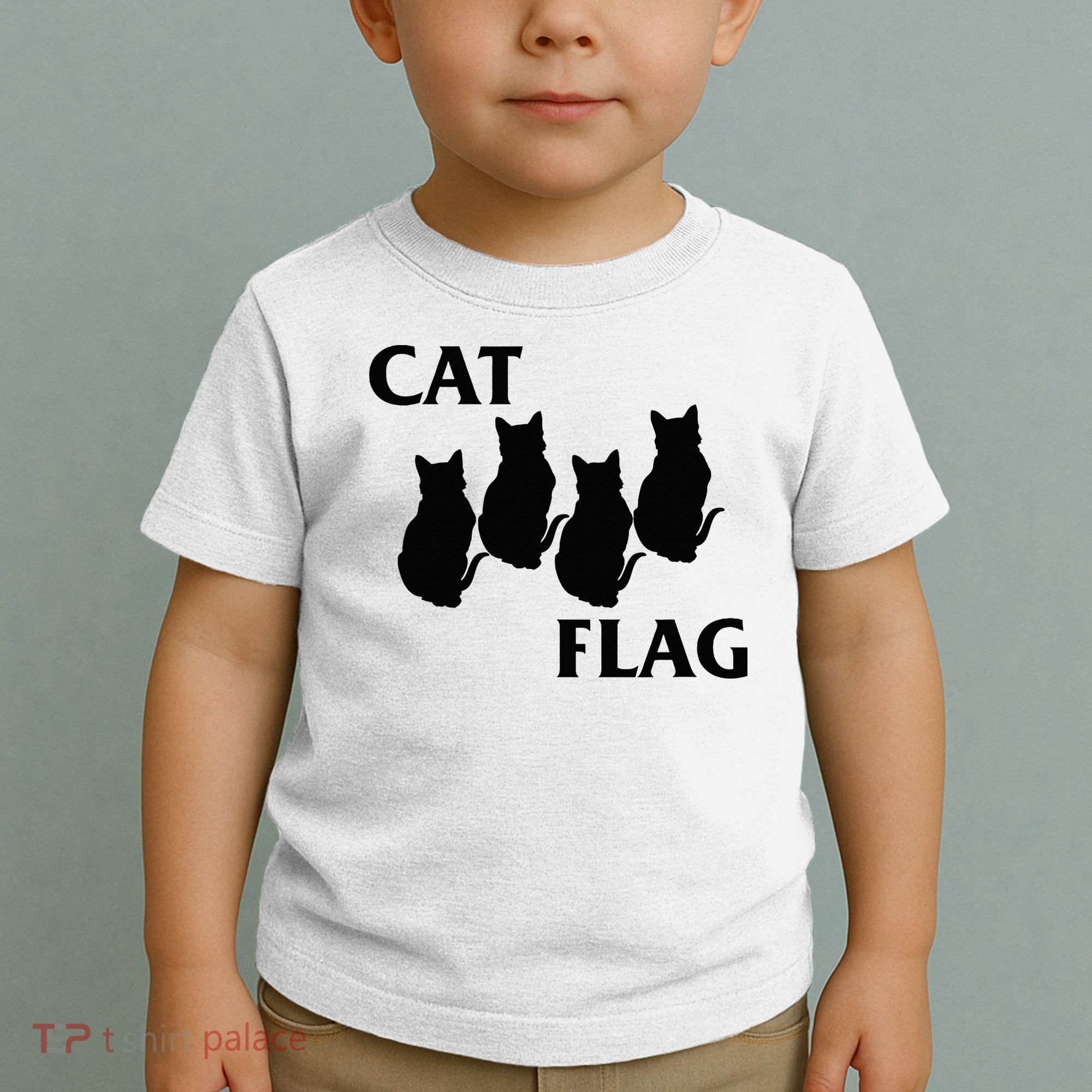Funny Cat Flag Hardcore Music Parody Toddler T-Shirt