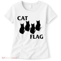 Funny Cat Flag Hardcore Music Parody Women's T-Shirt thumb 0