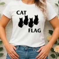 Funny Cat Flag Hardcore Music Parody Women's T-Shirt thumb 2