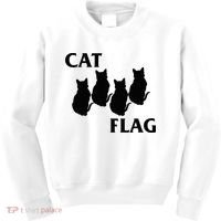 Funny Cat Flag Hardcore Music Parody Kids Sweatshirt thumb 0