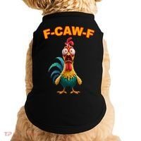 F Caw F Rooster Chicken Funny Humor Meme Joke Doggie Tank thumb 0