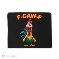 F Caw F Rooster Chicken Funny Humor Meme Joke Mousepad thumb 0