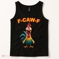 F Caw F Rooster Chicken Funny Humor Meme Joke Tank Top thumb 2