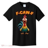 F Caw F Rooster Chicken Funny Humor Meme Joke Kids T-Shirt thumb 0