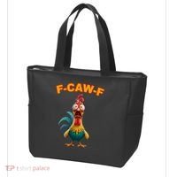 F Caw F Rooster Chicken Funny Humor Meme Joke Tote Bag thumb 3