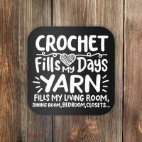 Funny Crochet Coaster thumb 0