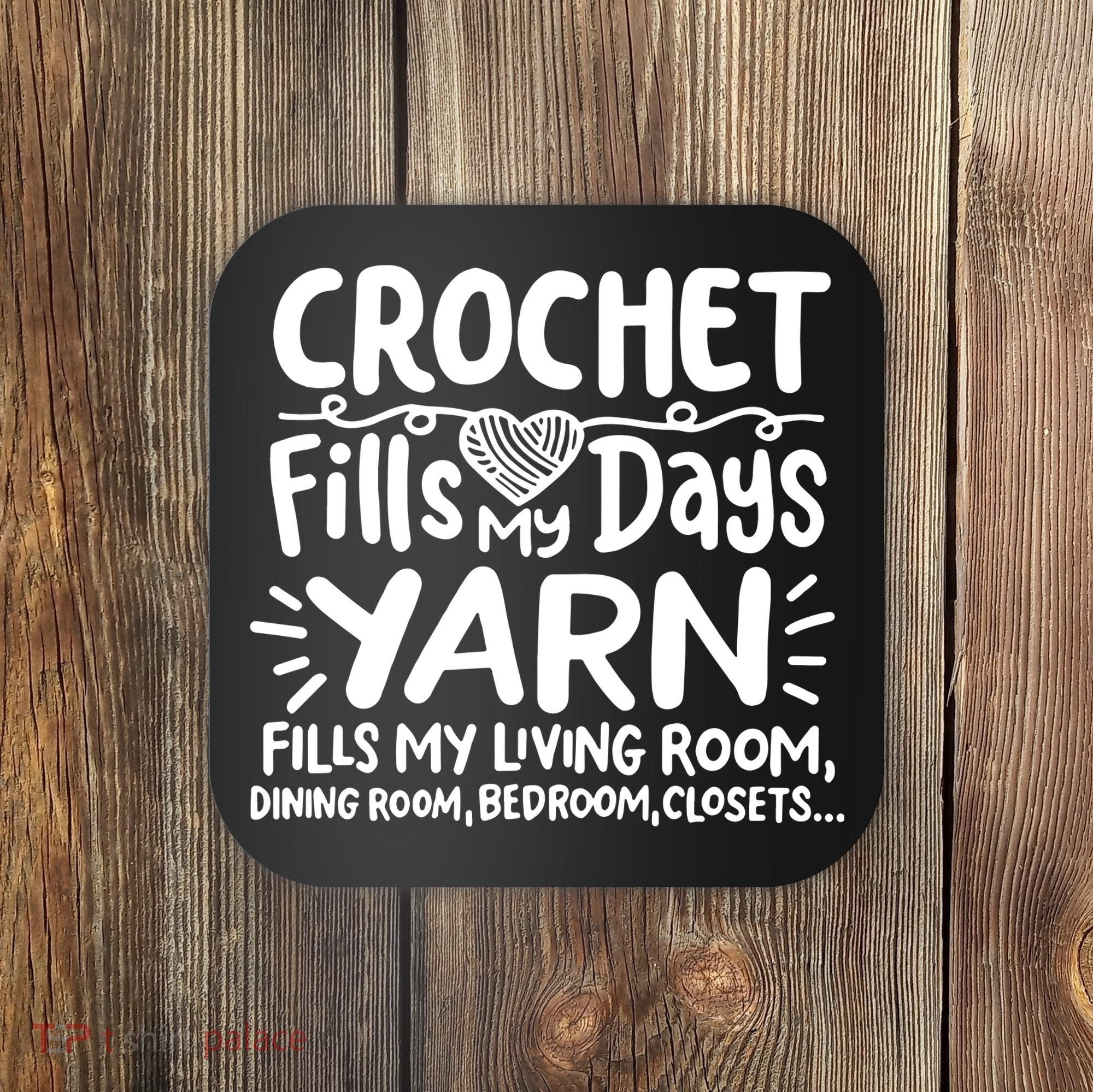 Funny Crochet Coaster