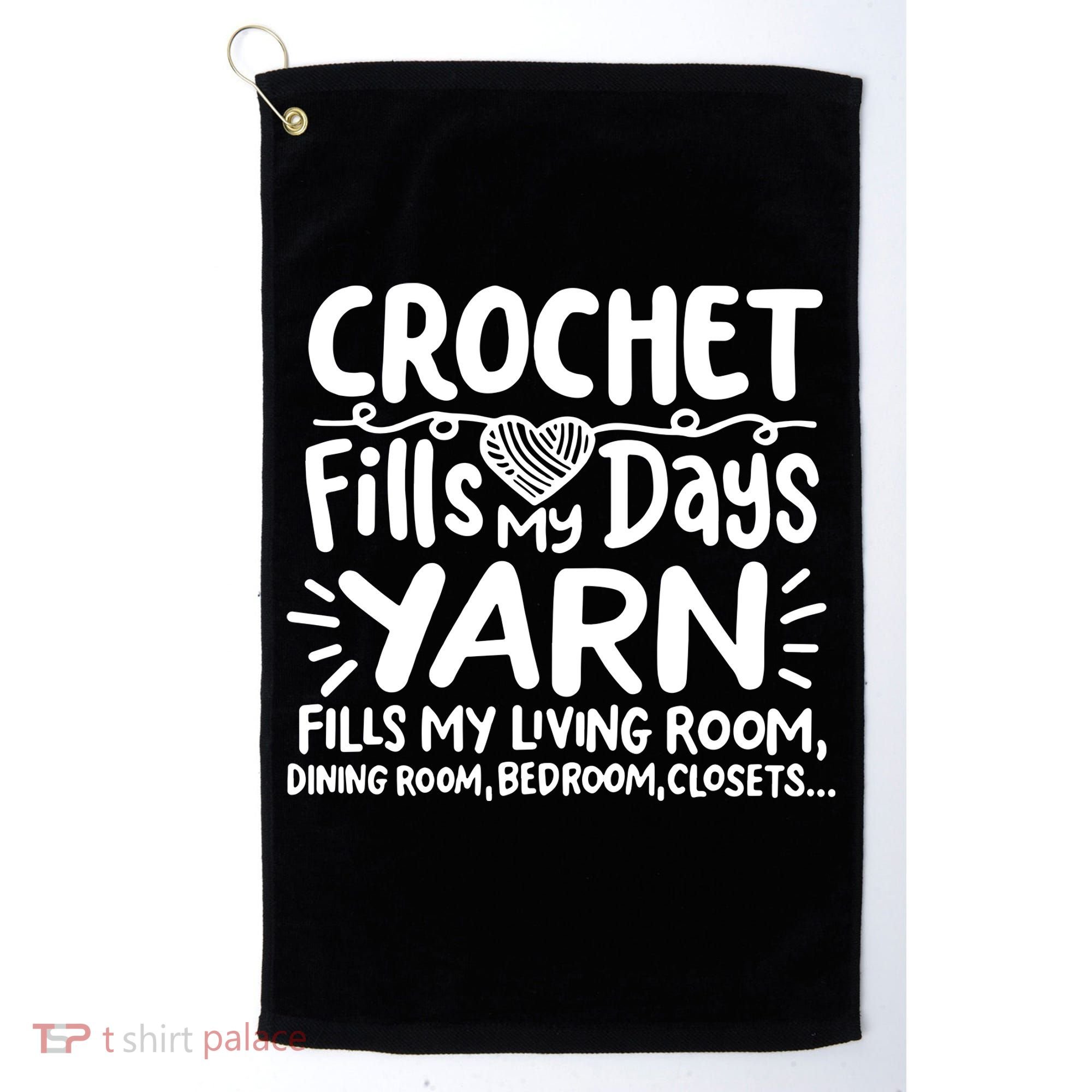 Funny Crochet Golf Towel