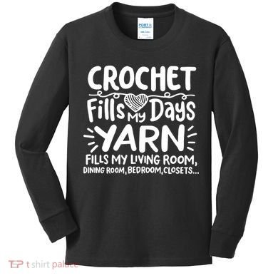 Funny Crochet Kids Long Sleeve Shirt