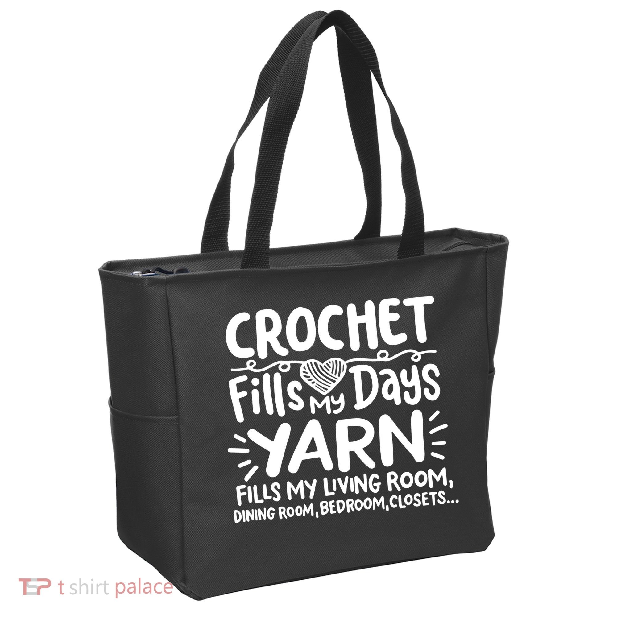 Funny Crochet Tote Bag