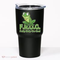 Funny Christian FROG Fully Rely On God Tumbler thumb 0