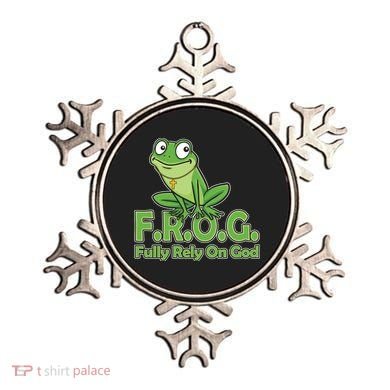 Funny Christian FROG Fully Rely On God Ornament