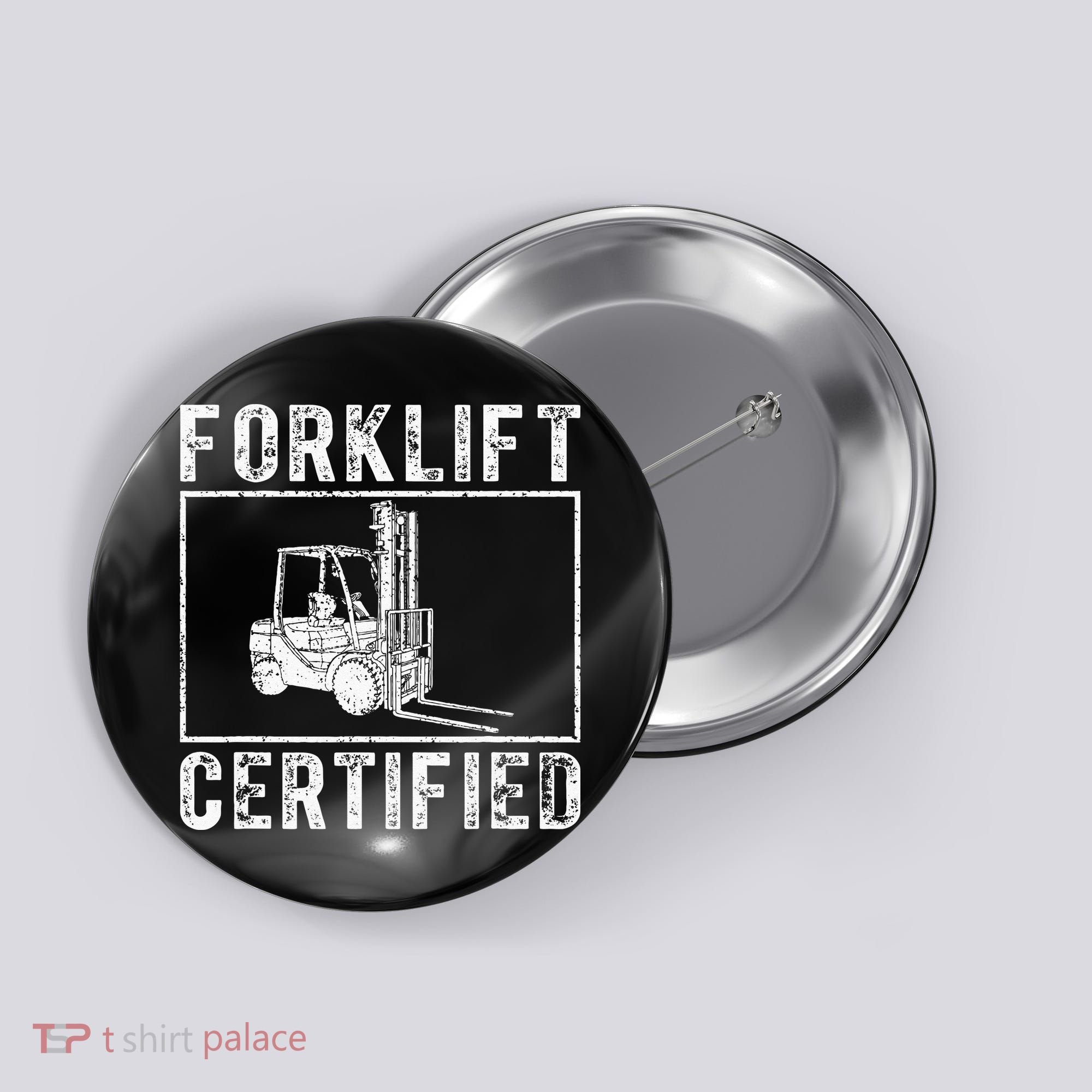 Forklift Certified Button