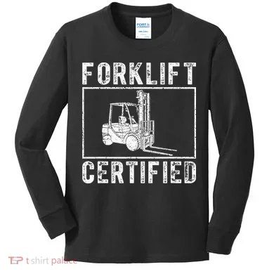 Forklift Certified Kids Long Sleeve Shirt