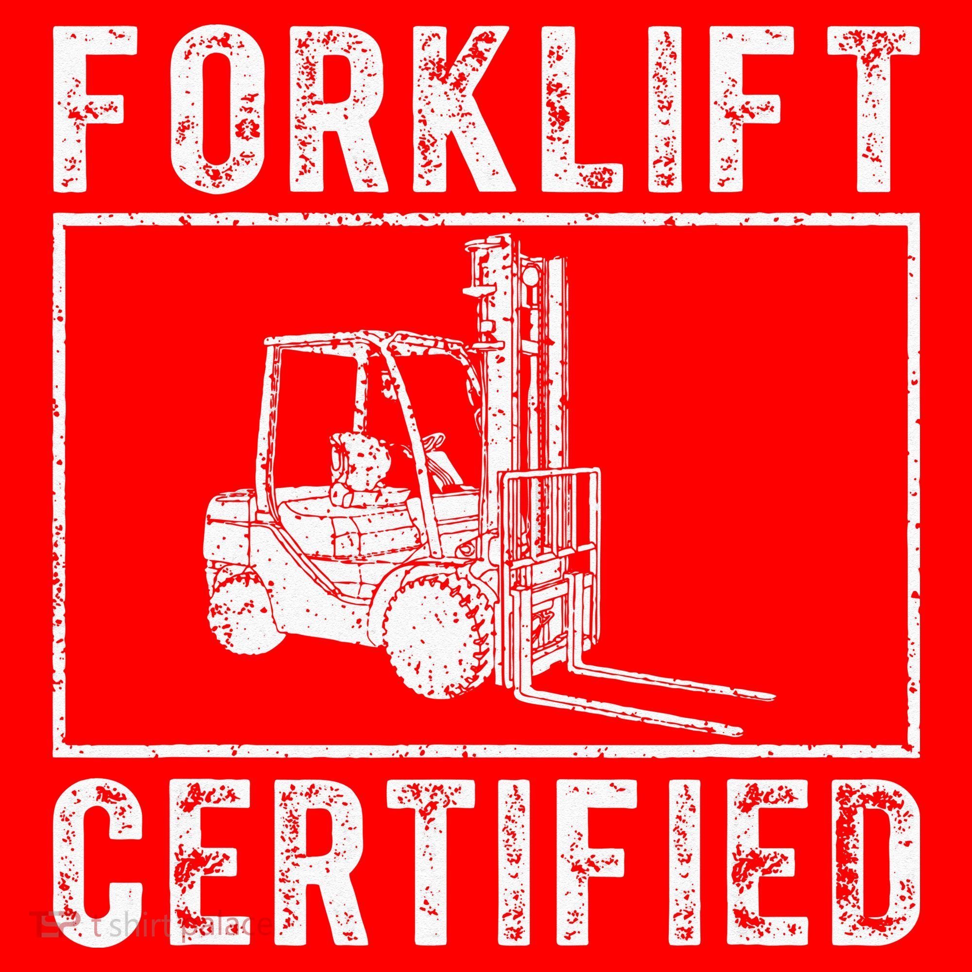 Forklift Certified Santa Hat