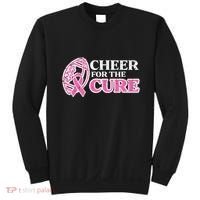 Football Cheer For The Cure Breast Cancer Awareness Ribbon Sweatshirt thumb 0