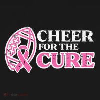 Football Cheer For The Cure Breast Cancer Awareness Ribbon Women's Hoodie thumb 2