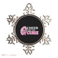 Football Cheer For The Cure Breast Cancer Awareness Ribbon Ornament thumb 0