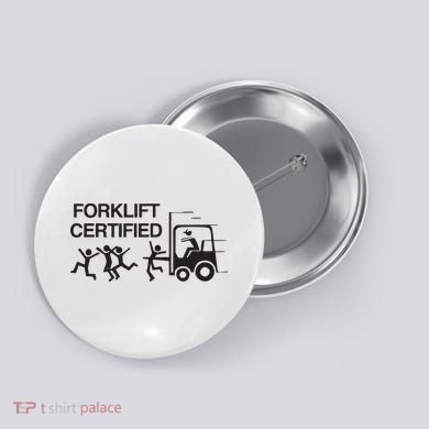 Forklift Certified Button