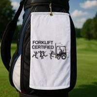 Forklift Certified Golf Towel thumb 2