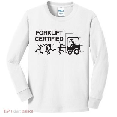 Forklift Certified Kids Long Sleeve Shirt