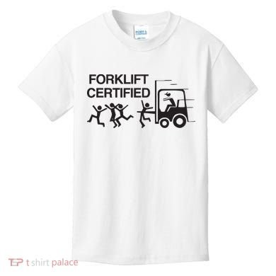 Forklift Certified Kids T-Shirt