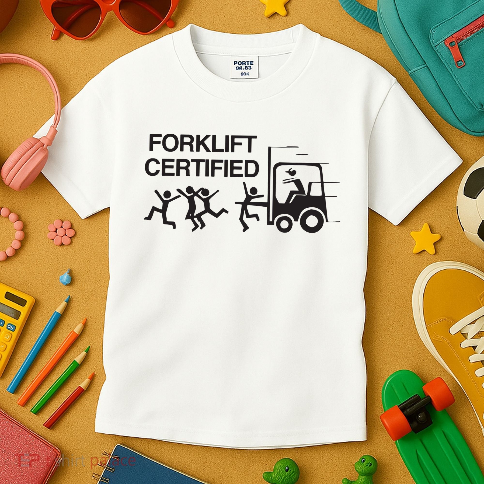 Forklift Certified Kids T-Shirt