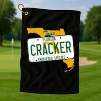 Funny Cracker Florida Golf Towel thumb 1