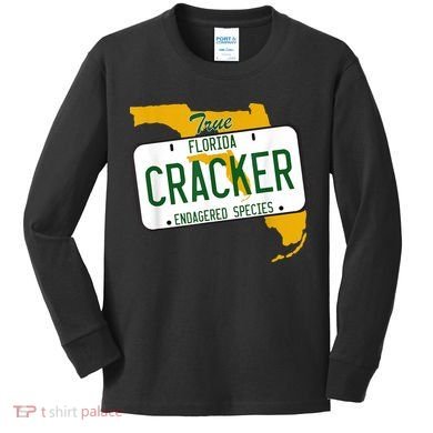 Funny Cracker Florida Kids Long Sleeve Shirt