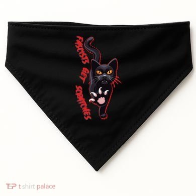 Funny Cat Fascists Get Scratches USA-Made Doggie Bandana