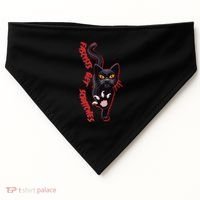 Funny Cat Fascists Get Scratches USA-Made Doggie Bandana thumb 0
