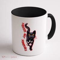 Funny Cat Fascists Get Scratches Coffee Mug thumb 1