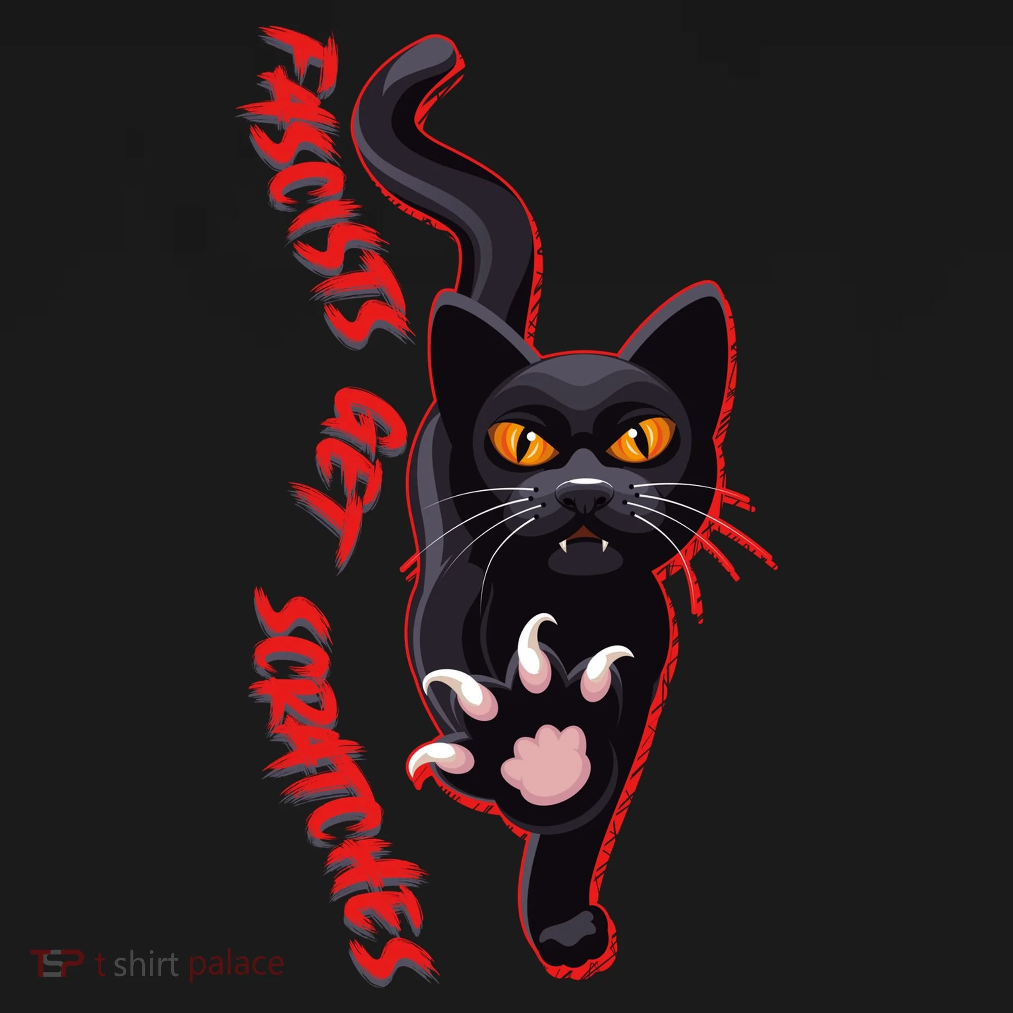 Funny Cat Fascists Get Scratches Ornament