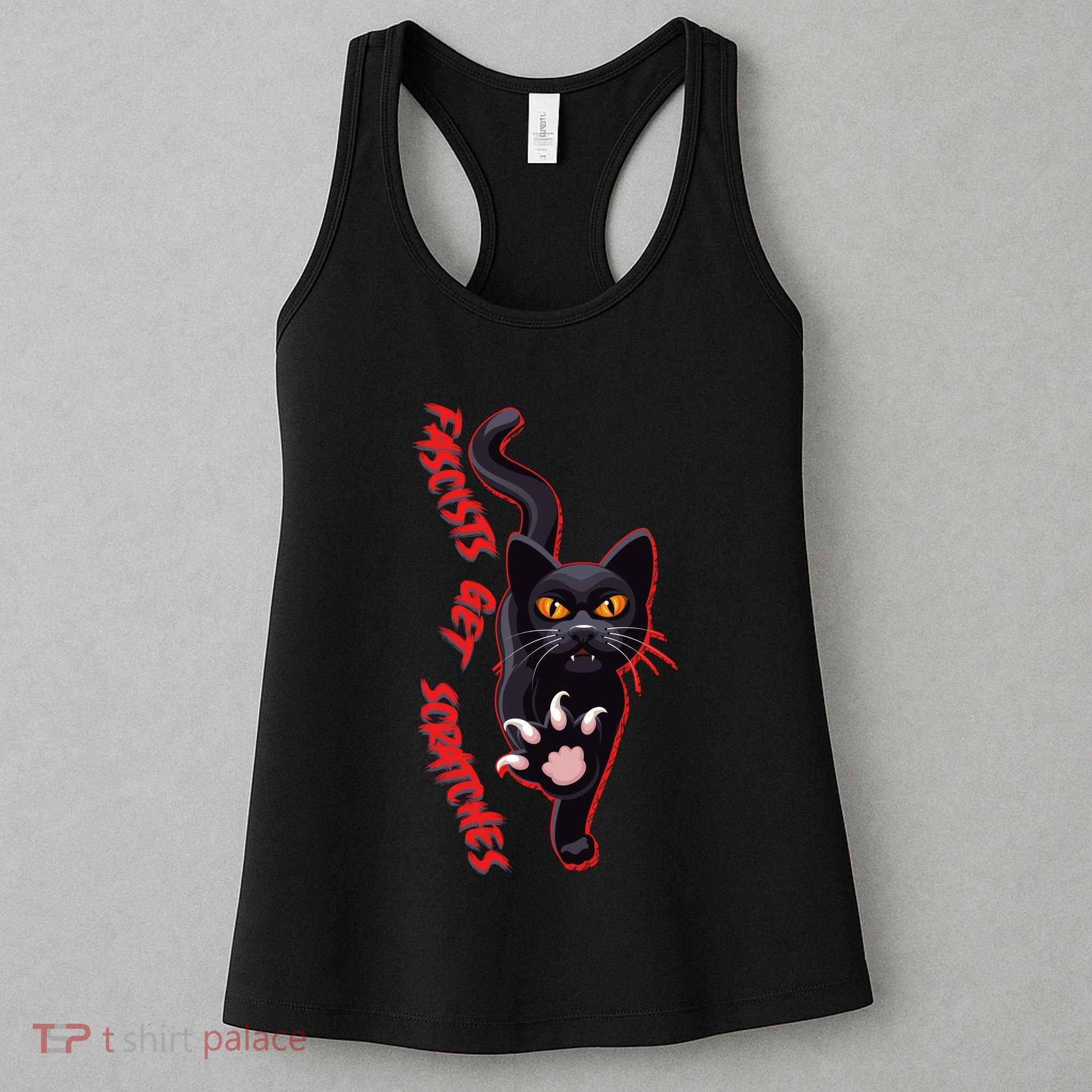 Funny Cat Fascists Get Scratches Women's Tank Top