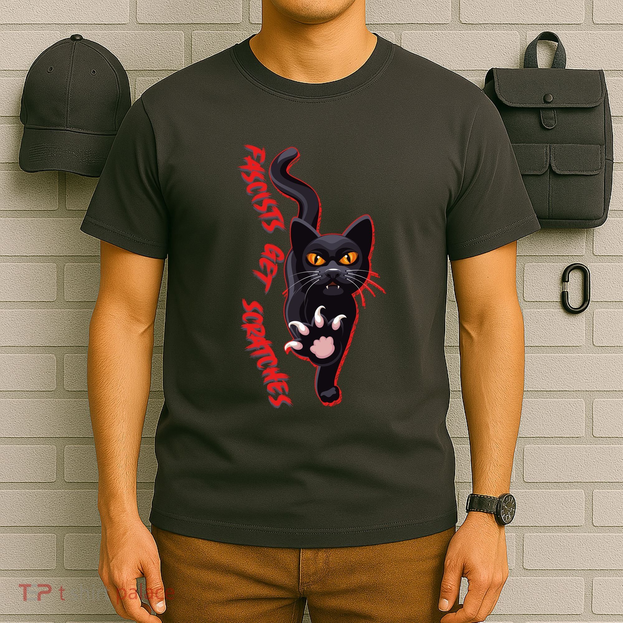 Funny Cat Fascists Get Scratches T-Shirt