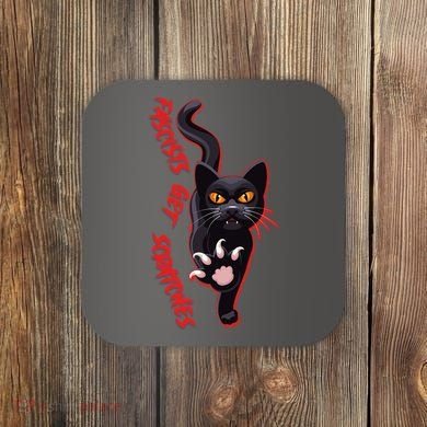Funny Cat Fascists Get Scratches Coaster