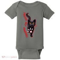Funny Cat Fascists Get Scratches Baby Bodysuit thumb 0