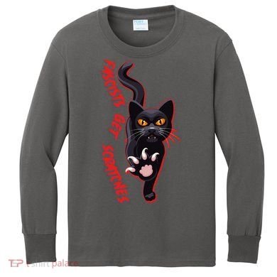 Funny Cat Fascists Get Scratches Kids Long Sleeve Shirt