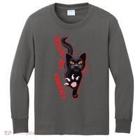 Funny Cat Fascists Get Scratches Kids Long Sleeve Shirt thumb 0