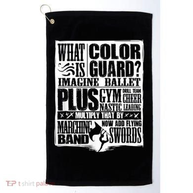 Funny Colorguard For A Color Guard Golf Towel