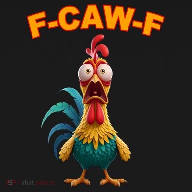 F Caw F Funny Clucking Rooster Meme F Off Tie Dye Hoodie