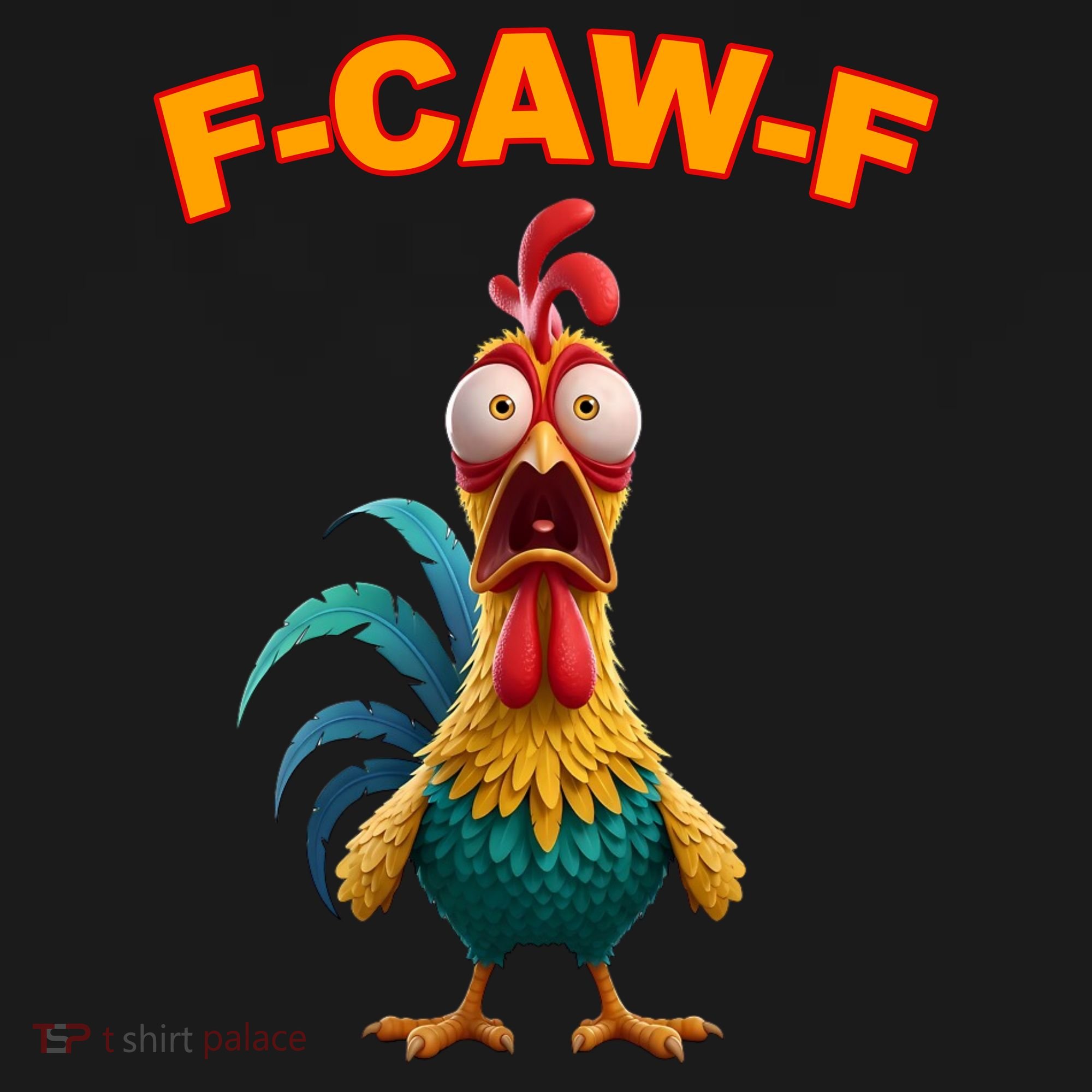 F Caw F Funny Clucking Rooster Meme F Off Tie Dye Hoodie