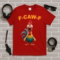F Caw F Funny Clucking Rooster Meme F Off T-Shirt thumb 5