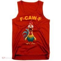 F Caw F Funny Clucking Rooster Meme F Off Tank Top thumb 0