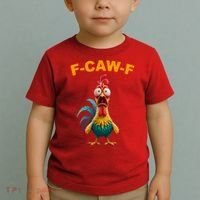 F Caw F Funny Clucking Rooster Meme F Off Toddler T-Shirt thumb 2