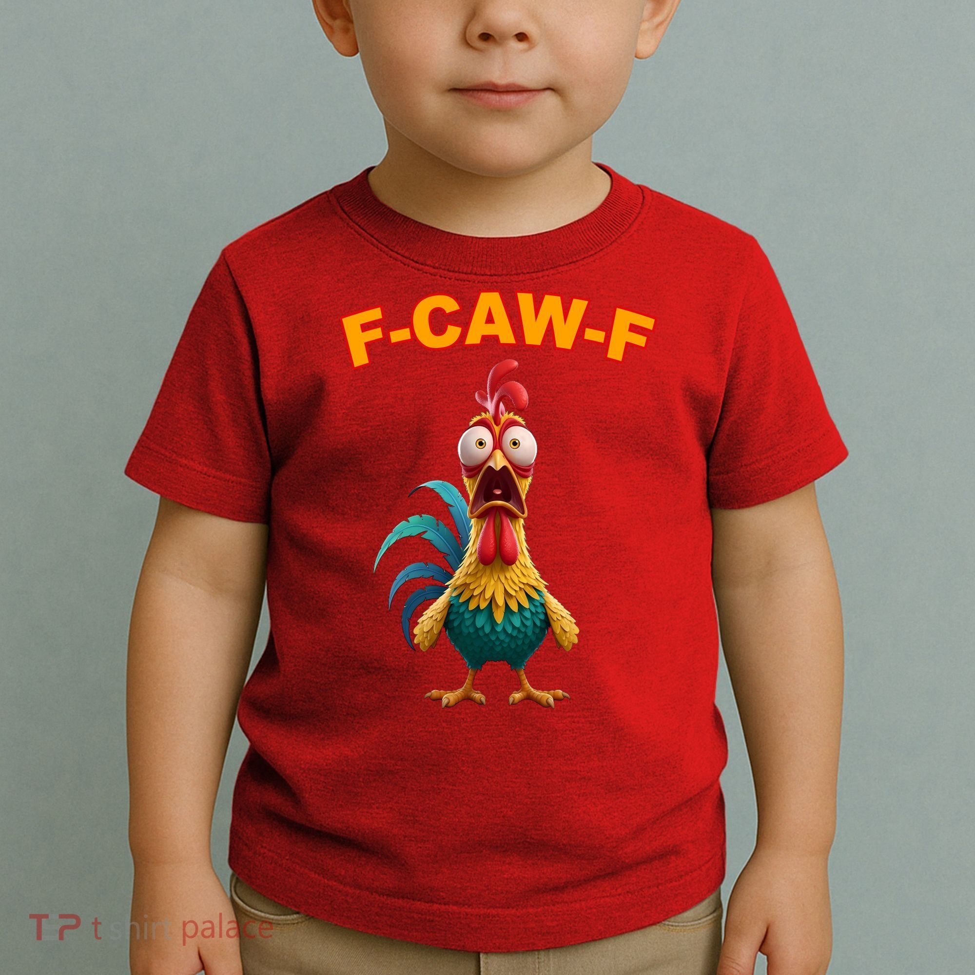 F Caw F Funny Clucking Rooster Meme F Off Toddler T-Shirt