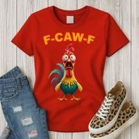 F Caw F Funny Clucking Rooster Meme F Off Women's T-Shirt thumb 3