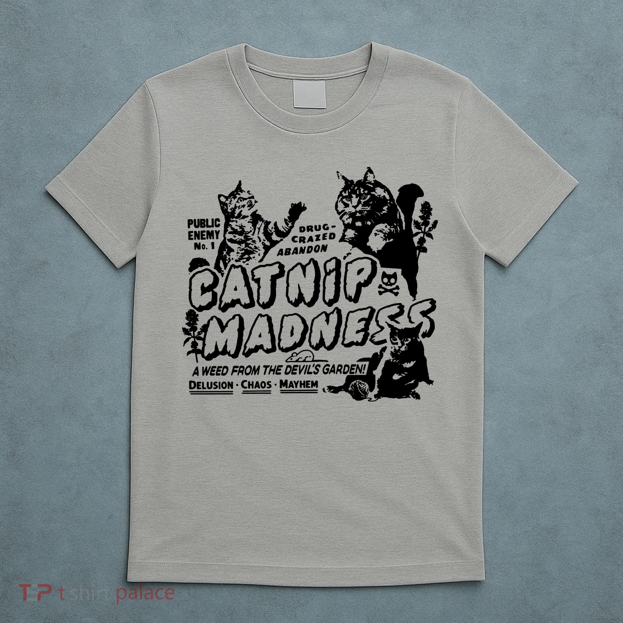 Funny Cat For Cat Mom Cat Dad Catnip Madness Cute Cat T-Shirt