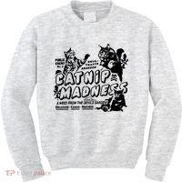 Funny Cat For Cat Mom Cat Dad Catnip Madness Cute Cat Kids Sweatshirt thumb 0