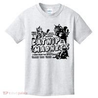 Funny Cat For Cat Mom Cat Dad Catnip Madness Cute Cat Kids T-Shirt thumb 0